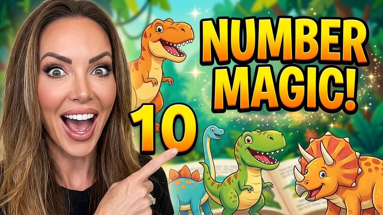 Dinosaur Number Learning Game read-aloud video by Jane Yolen & Mark Teague